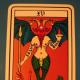 관계에서 타로 카드 악마의 해석 올가미 악마는 무엇을 의미합니까?