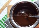 Шоколадний фондан з рідким центром - покроковий рецепт